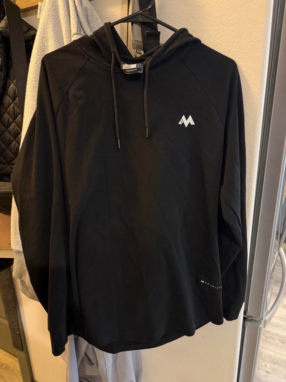 Men's Black Lightweight Hooded Shirt Jacket - Picture 2 of 4